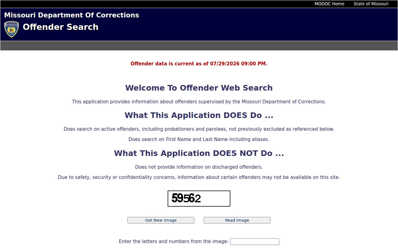 Clay County criminal history Missouri offender search